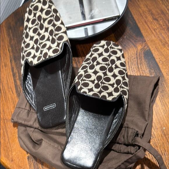 Coach Black Mules with Open Back - Picture 7 of 8